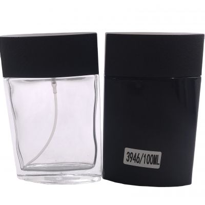 100ML Professional brand custom empty perfume bottles with fire shape cap 