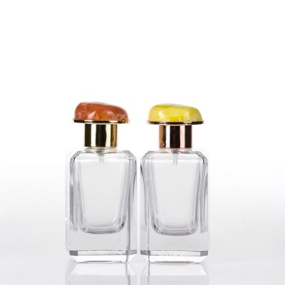 Luxury 50ml 100ml glass perfume bottles with cap