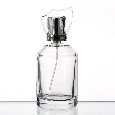Wholesale 100ml Empty Transparent Round Glass Liquid Essential Oil Lotion Spray Bottle Thicken Glass Spray Perfume Bottle