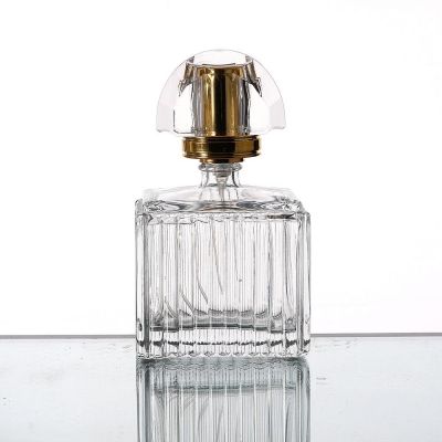 Customized Luxury Empty 70ml Transparent Rectangular Glass Perfume Cosmetic Spray Bottle Thicken Glass Perfume Bottle 