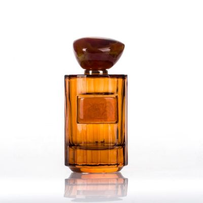 High quality orange 100ml glass perfume bottle perfume set packaging 