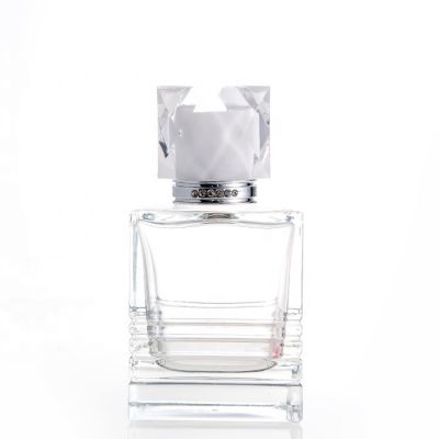 Hot sales empty glass perfume bottle 30 ml 50ml 100ml 120ml 135ml rectangle rectangle perfume bottle 