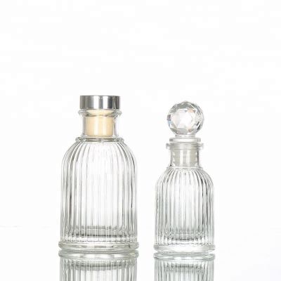 Empty 100ml Decorative Reed Diffuser Glass Bottle With Cork 
