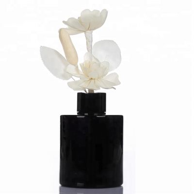 150ml Black Color Glass Fragrance Oil Diffuser Bottle With Screw Lid 