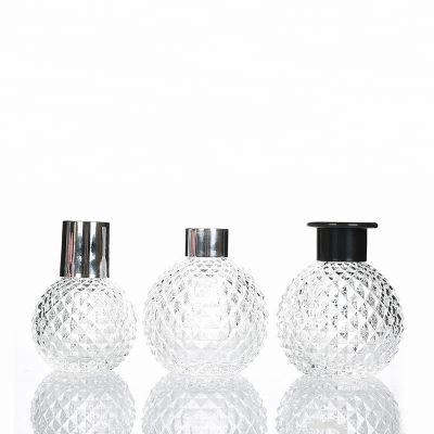100ml 200ml Engraving Ball Shape Glass Fragrance Aroma Diffuser Glass Bottle