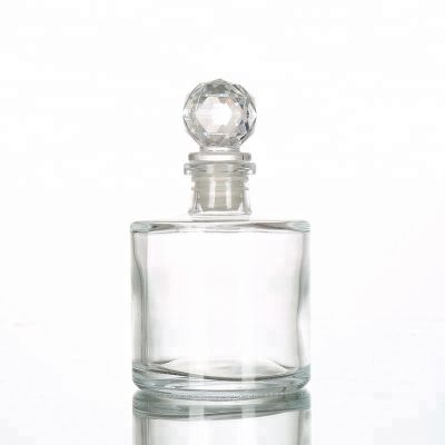Round Glass Aroma Bottle With Unique Stopper 