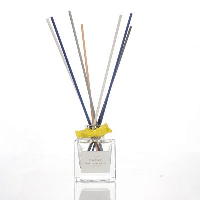 60ml Square Reed Diffuser Glass Bottle With Stopper 