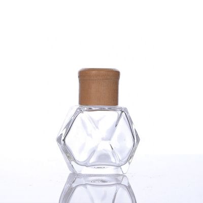 100ml Multifaceted Bottle Aroma Diffuser Glass Bottle With Screw Cap 