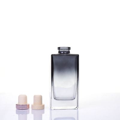 Flat Rectangle 150ml Glass Reed Difffuser Bottle With Cork 
