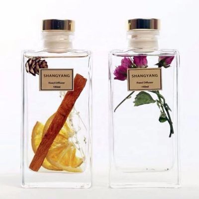 150ml New Style Transparent Color Reed Diffuser Glass Bottle For Home 