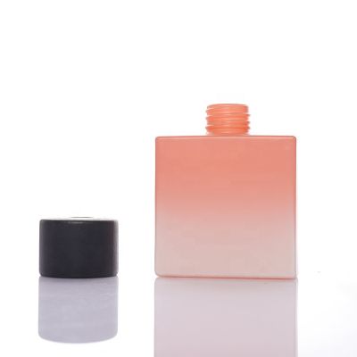 100ml Flat Square Reed Diffuser Oil Glass Bottle with Screw Cap 