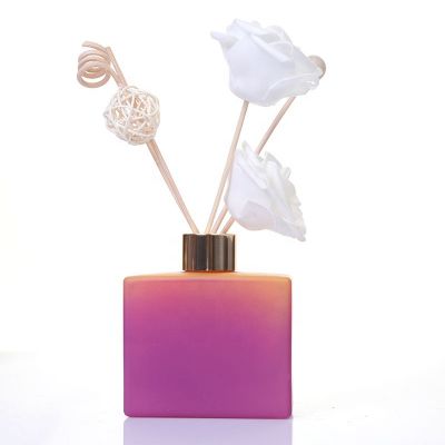 brand bulk simple empty elegant round room perfume aroma balm attar reed diffuser glass bottle 