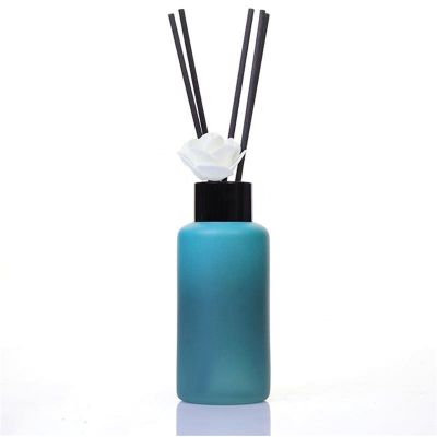 blue 100ml diffuser bottle clear glass empty reed diffuser bottle 