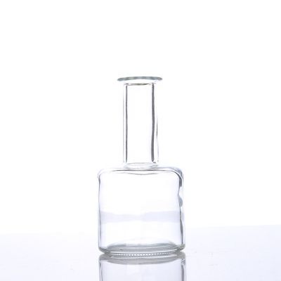 200ml Round Shaped Decorative Clear Long Neck Aromatherapy Reed Diffuser Glass Bottles 