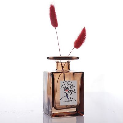 Glass bottles 150ml brown color glass empty scent fragrance reed diffuser bottles 