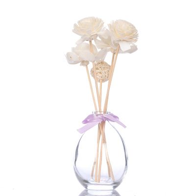 glass aromatherapy diffuser bottle glass bottle with glass ball stopper 