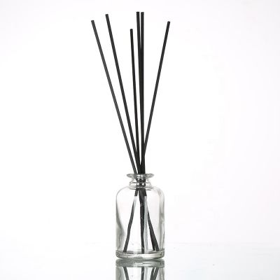 Wholesales 90ml cylindrical empty glass aroma reed diffuser bottle for Aromatherapy bottles 