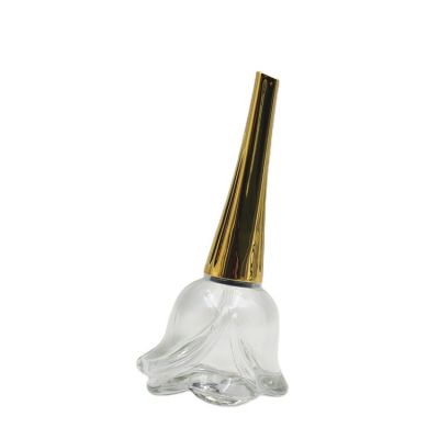2020 new design rose empty nail polish bottle with brush and cap 