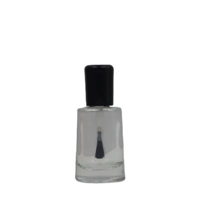 China supplier free sample beauty round empty glass nail polish bottle with brush and cap 