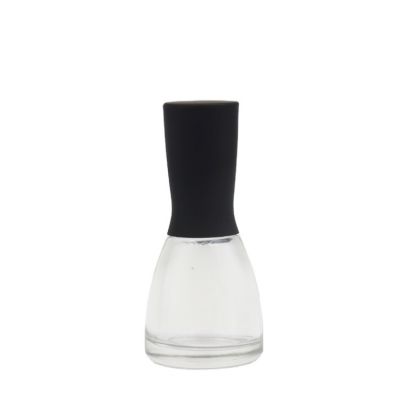 Unique 14ml clear empty nail polish bottles with brush and cap