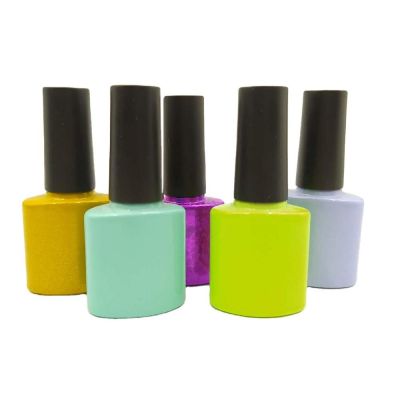 Hot selling high quality 8ml empty square shape uv gel nail polish bottle