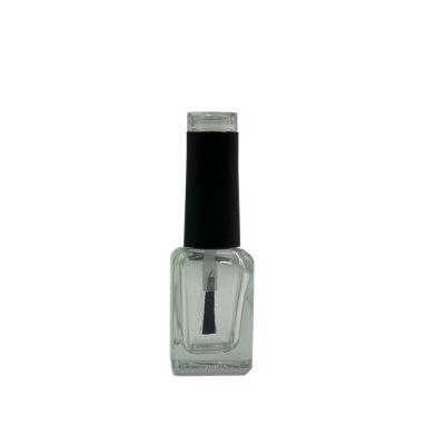 On sale empty 12ml square glass nail polish bottle with brush 