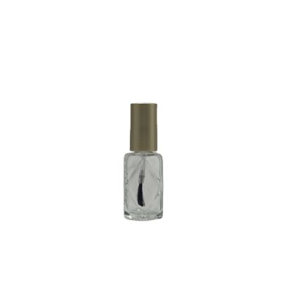 On sale clear empty 9ml glass nail polish bottle with brush and cap 