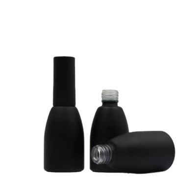 high quality 16ml printed empty glass nail polish bottles with brush and cap
