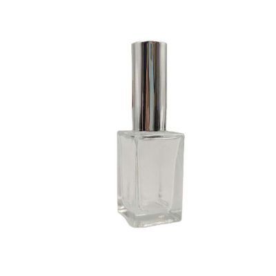 popular design 15ml flat square nail polish glass bottle with screw cap