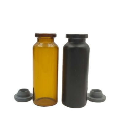 custom size and color tube-type 3ml amber glass liquid medicine bottles with cap 