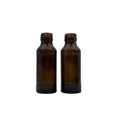 hot sale 100ml cylinder medicine amber capsule syrup glass bottle 