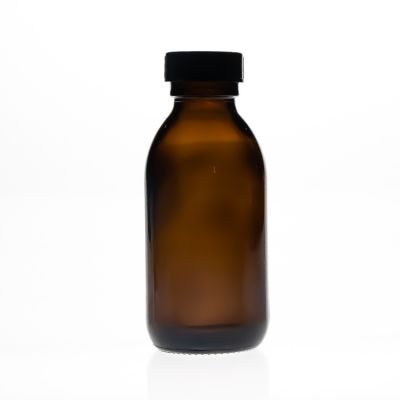 Pharmaceutical Medicine Amber Boston Bottles Liquid Medicine 125ml Glass Bottle for cough syrup 