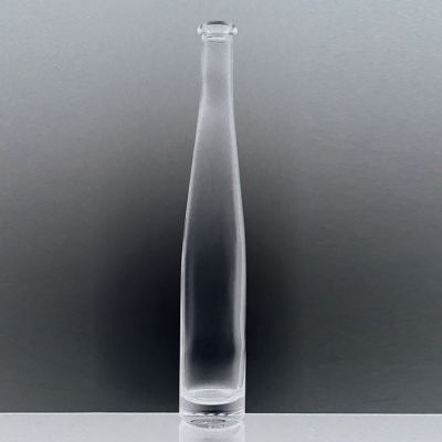 Liquor Wood Lid Tall Wine Beverage 375ml Glass Bottle 
