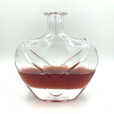 High Quality 700ml Bell Shape Glass Wine Bottle Brandy Bottle 