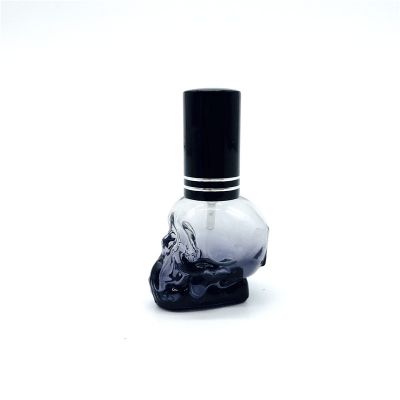8ml custom made skull glass perfume bottle, small perfume bottle can be carried perfume bottles. 