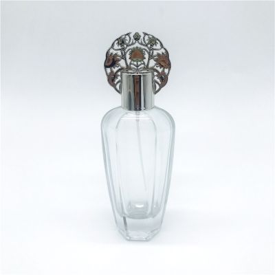 High Quality Unique Shape Glass Perfume Bottle Empty Perfume Spray Bottle 