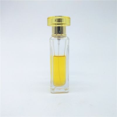 30ml pink portable travel fine mist spray perfume bottle with square shape