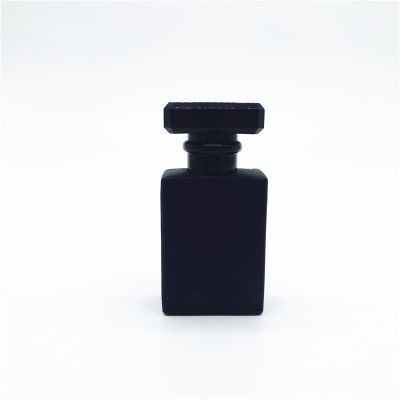 Wholesale 30 ml China Factory Empty Black Frosted Glass Perfume Bottle 