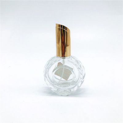 1oz 30ml clear glass mist spray perfume bottles with gold top 