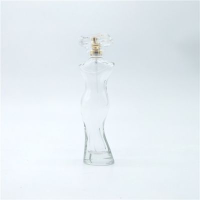 Women body shape design empty perfume bottle 50ml perfume bottles glass perfume oil bottle
