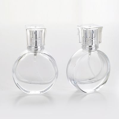 20ml/25ml woman clear design your own round glass perfume bottles in Dubai