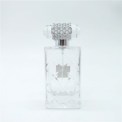 Square glass perfume bottle 80ML empty brand designer perfume oil bottle