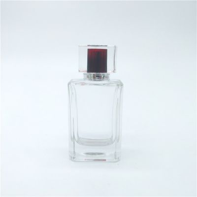70ml 75ml dubai rectangle traditional perfume design empty glass bottles perfume with acrylic luxury lid