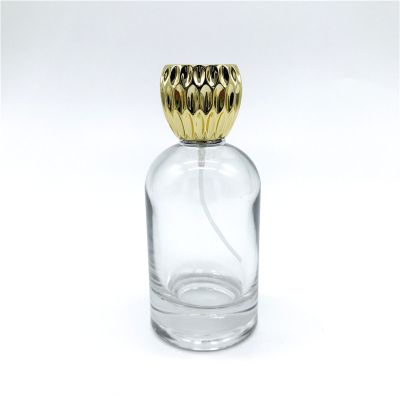 100ml Cosmetic Packaging Empty Round Clear Travel Perfume Atomizer Spray Glass Bottles 