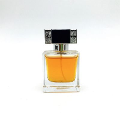 45ml hotly selling excellent square shape glass perfume bottle for personal care