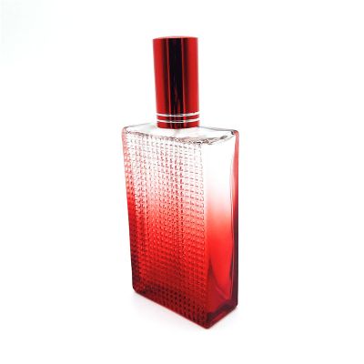 Glass bottle cosmetic 100ml personalized perfume bottle with easy crimp pump