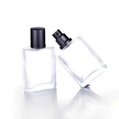 factory sale square shape 30ml 50ml 100ml luxury empty glass perfume bottle with sprayer
