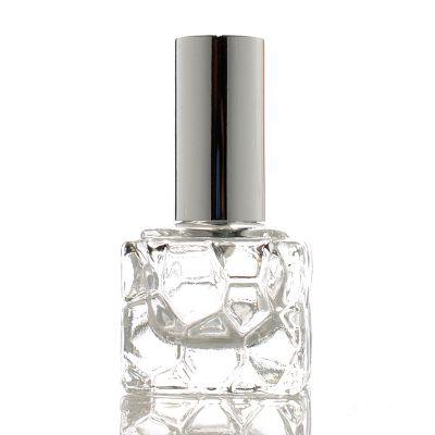 8ml empty square engraving mini pocket sized custom design glass bottles for perfume 