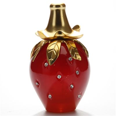 50ml color coating refillable straw shape red fragrance perfume spray glass bottle 