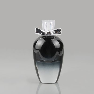 Cosmetic packing 50ml 70ml 100ml black glass perfume bottles with cap 